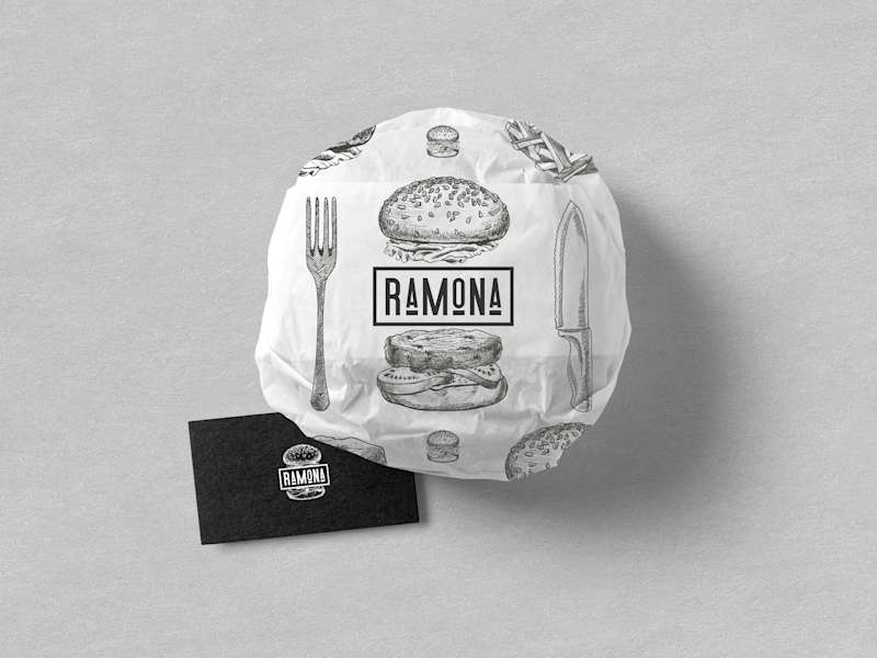 Cover image for RAMONA — FAST FOOD BISTRO :: Behance