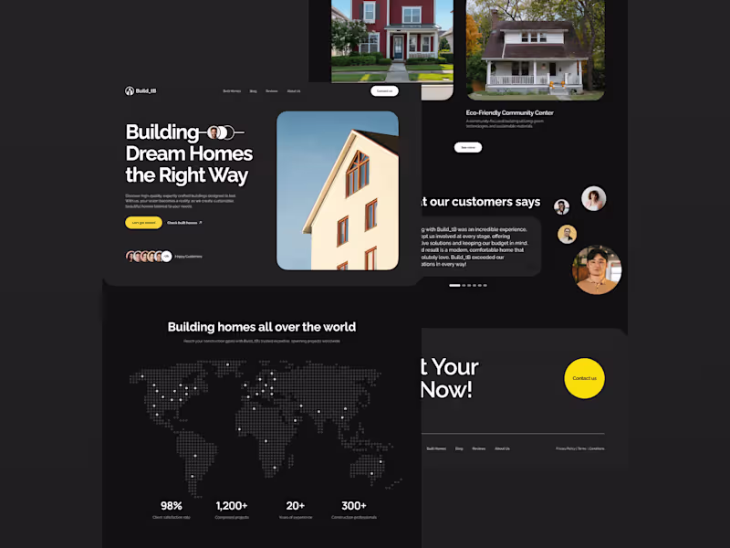 Cover image for Build_tB | Modern Construction Company Landing Page
