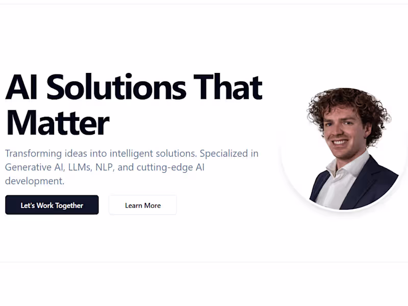 Cover image for AI-Powered Web Solutions | ChatGPT, FastAPI & Supabase