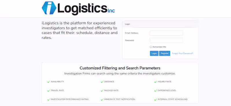 Cover image for iLogistics (Specialized platform for investigation professionals