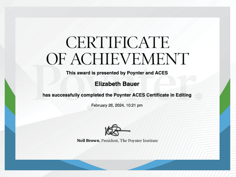 Cover image for ACES Certificate in Editing