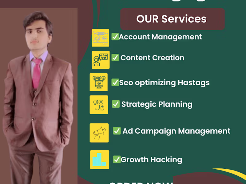 Cover image for social Media marketing