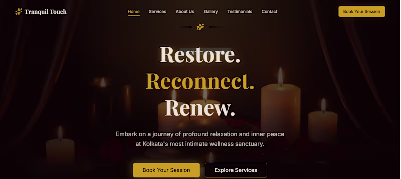 Cover image for Massage Parlour Website Design & Development