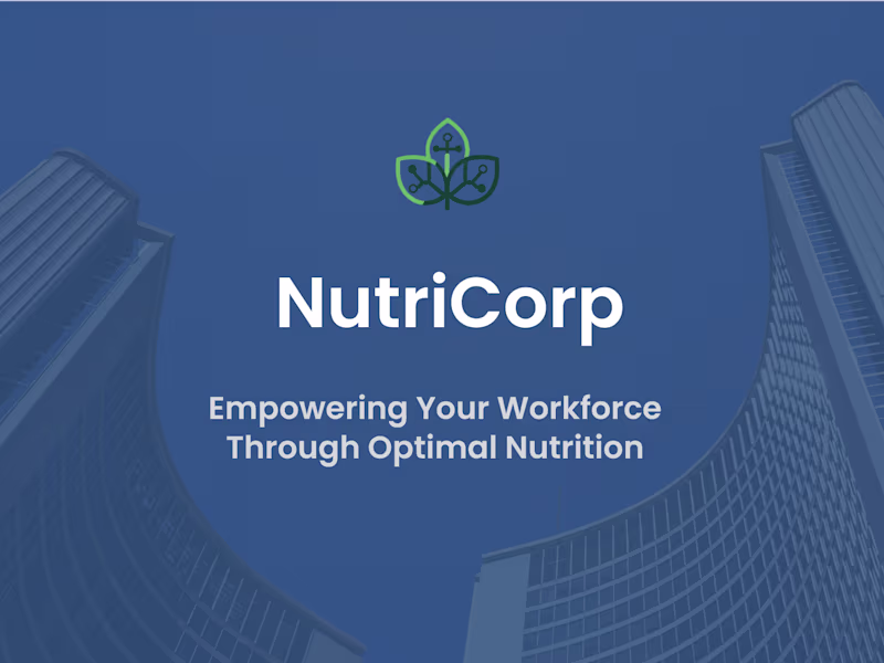 Cover image for NutriCorp Business Proposal - Presentation