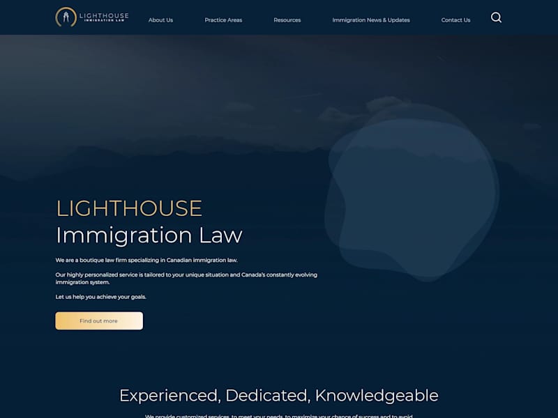 Cover image for Immigration Lawyer in Canada website