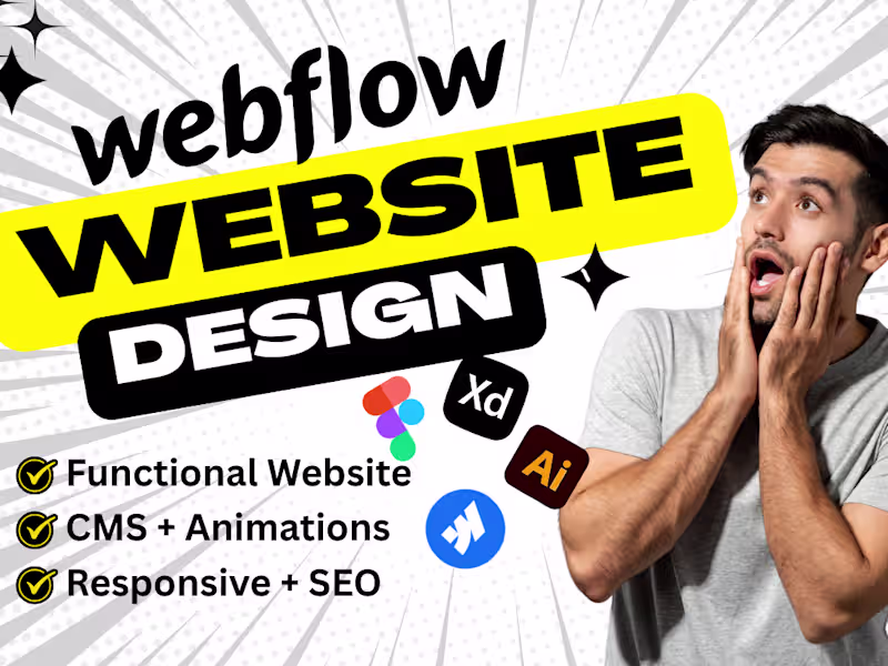 Cover image for I will create a Webflow website or convert Figma to Webflow