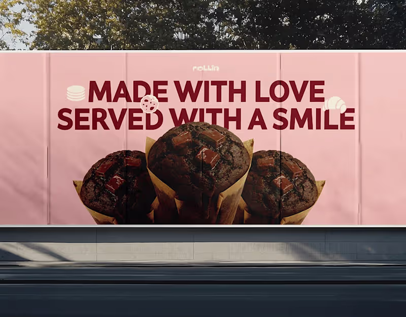 Cover image for Rollin | Bakery Branding | Bakery identity