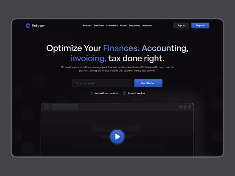 Cover image for FinStream - Streamlining Finance & Business