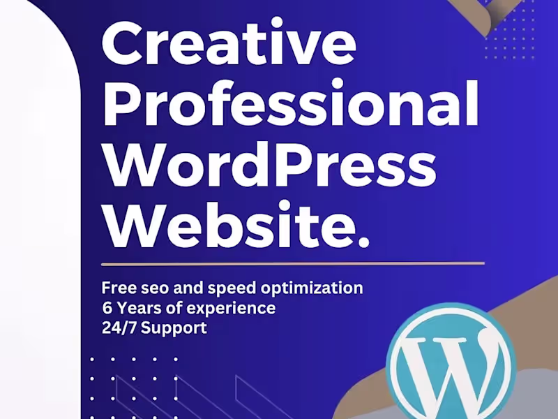 Cover image for WordPress Website Developer | Elementor Pro Expert | WooCommerce