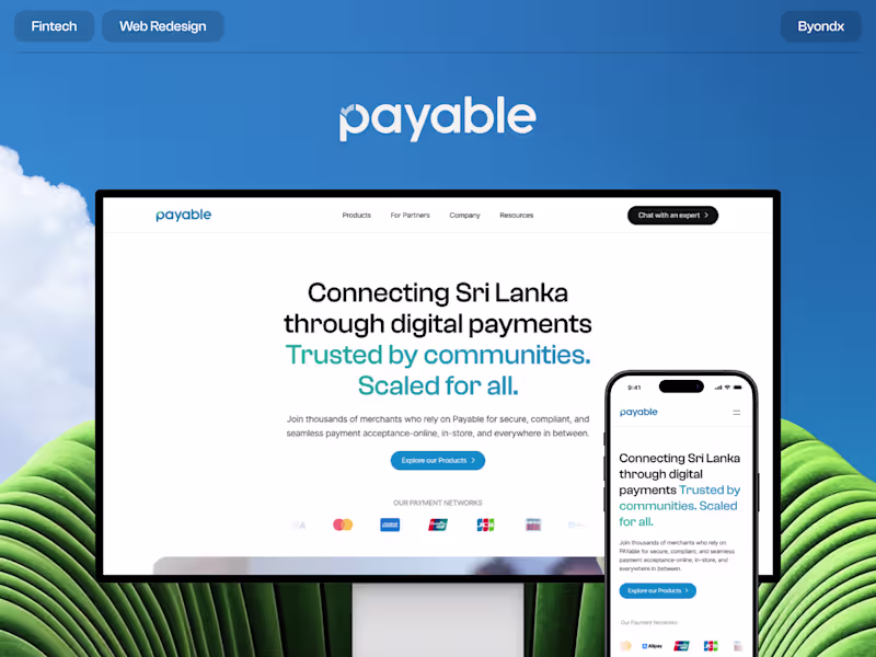 Cover image for PAYable Website design and development 