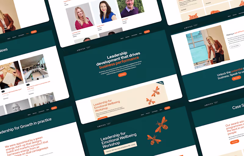 Cover image for Transforming Leadership: How we revamped Amicus' online presence