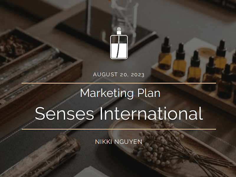 Cover image for Marketing Plan for a Perfume Company