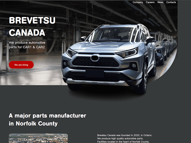 Cover image for Car Factory Website