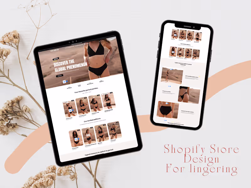 Cover image for Lingerie Shopify Store Design | High-Converting eCommerce 