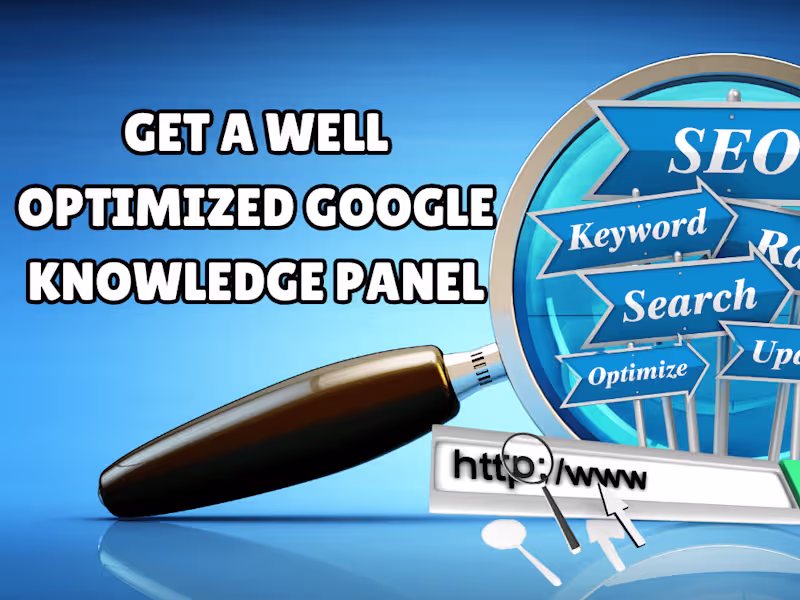 Cover image for I WILL CREATE GOOGLE KNOWLEDGE PANEL