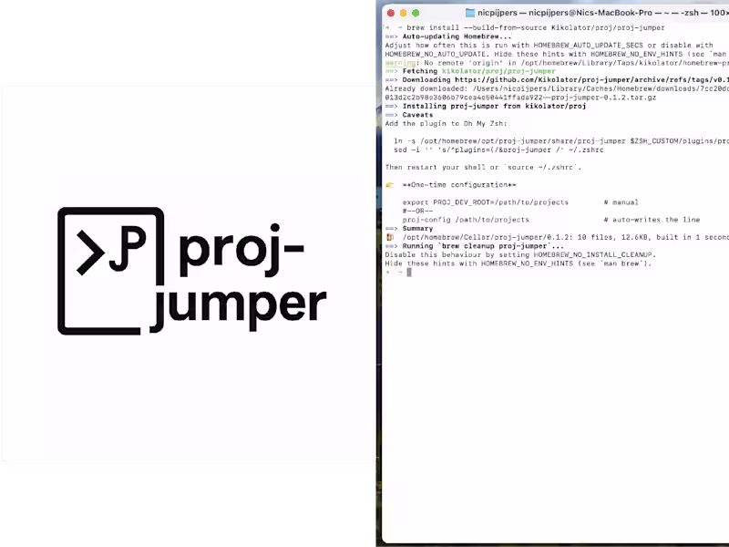 Cover image for Project Jumper – Terminal Productivity Tool