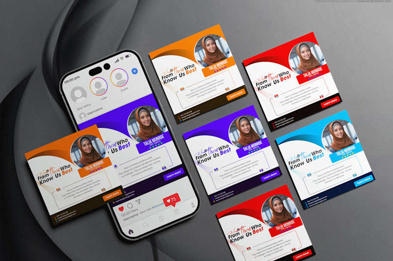 Cover image for Sleek and Modern Client Testimonial Design
