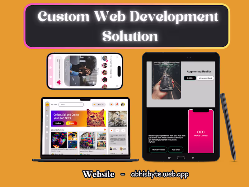 Cover image for Custom web development solutions to meet your unique needs
