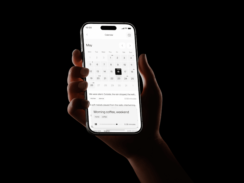 Cover image for Quiet Design for Voice Memories — Mobile App Concept