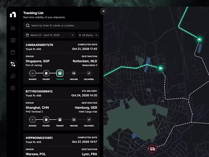 Cover image for Shipping Dashboard UI Design