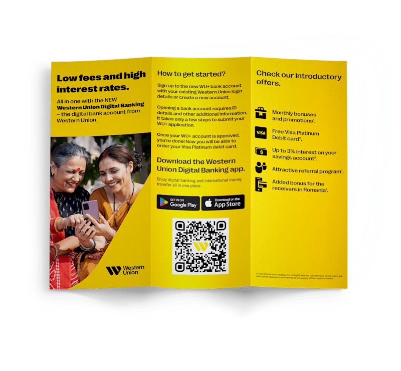 Cover image for Western Union | Brochure & Display ads