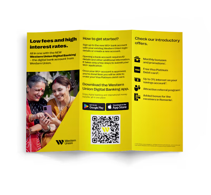Cover image for Western Union | Brochure & Display ads