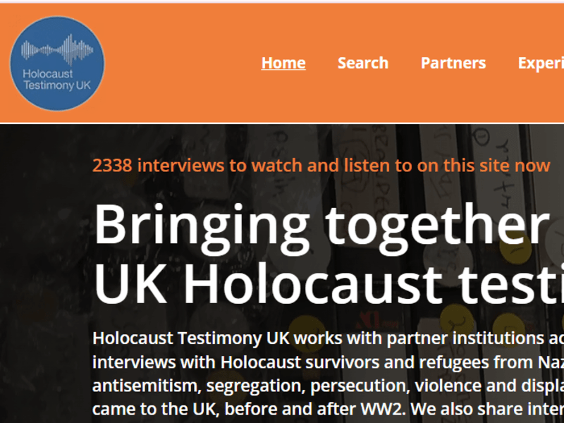 Cover image for Home | Holocaust Testimony