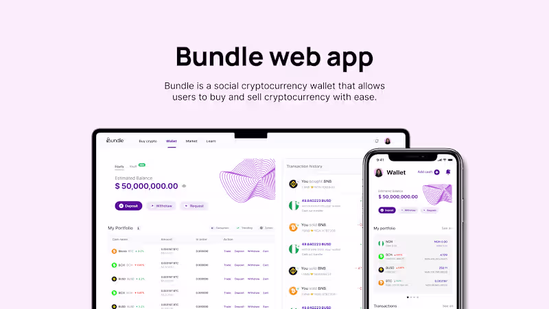 Cover image for Crypto wallet web app design