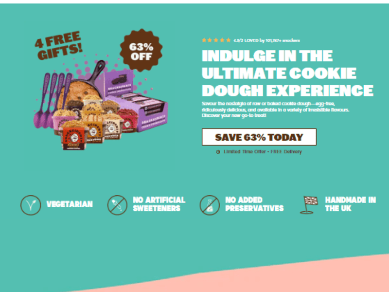Cover image for Landing page design for Snackcident