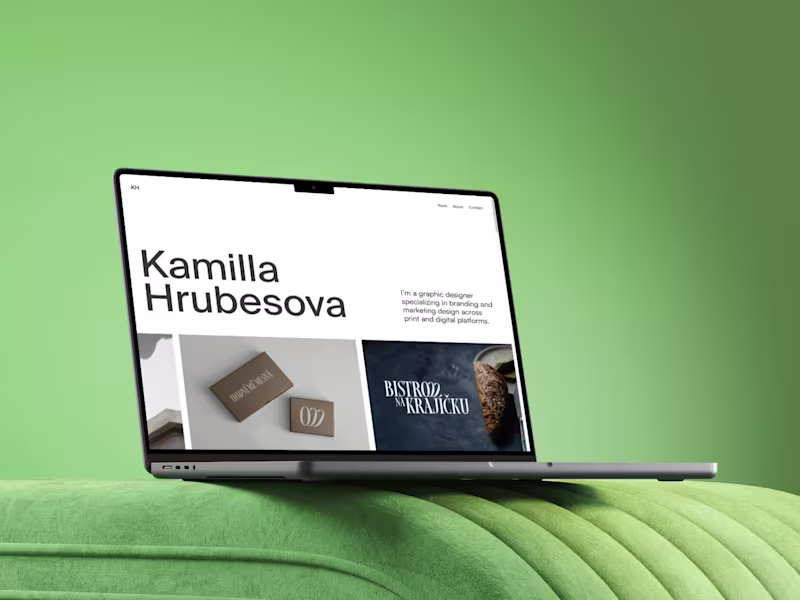 Cover image for Graphic Designer Portfolio Website (Built in Framer)