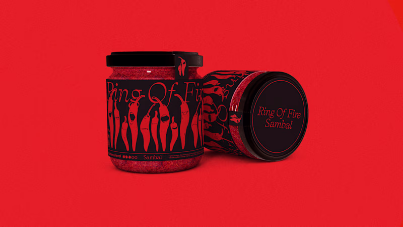 Cover image for Ring of Fire Hot Sauce Brand Identity