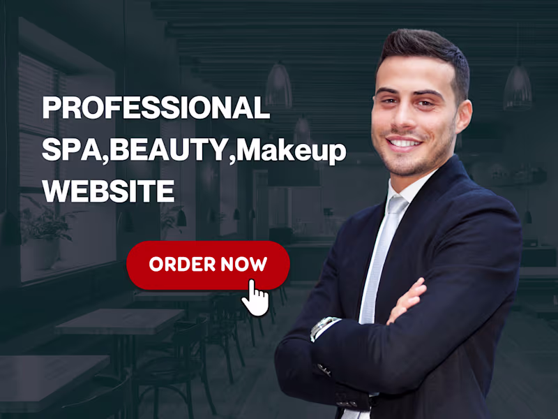 Cover image for I will design beauty, spa, make up Wordpress website