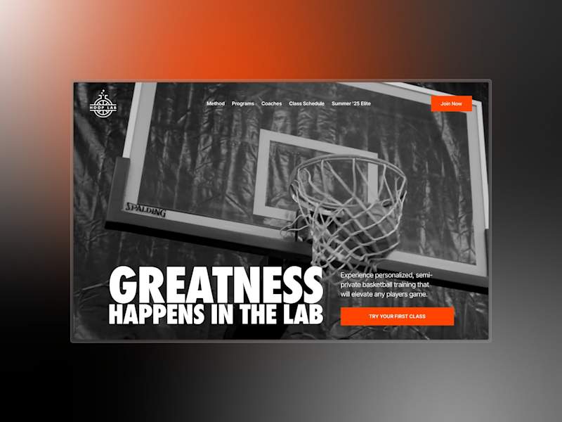 Cover image for Hoop Lab Squarespace Website