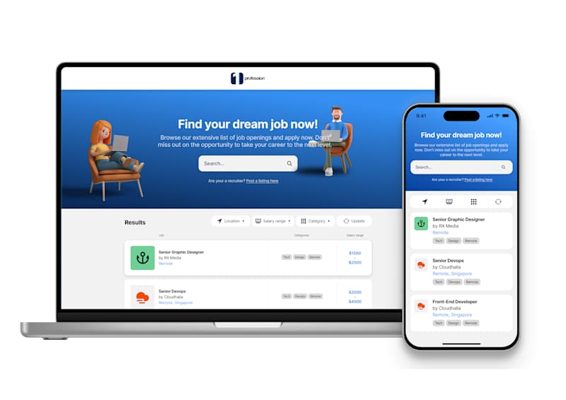 Cover image for Job Searching UI Design Concept
