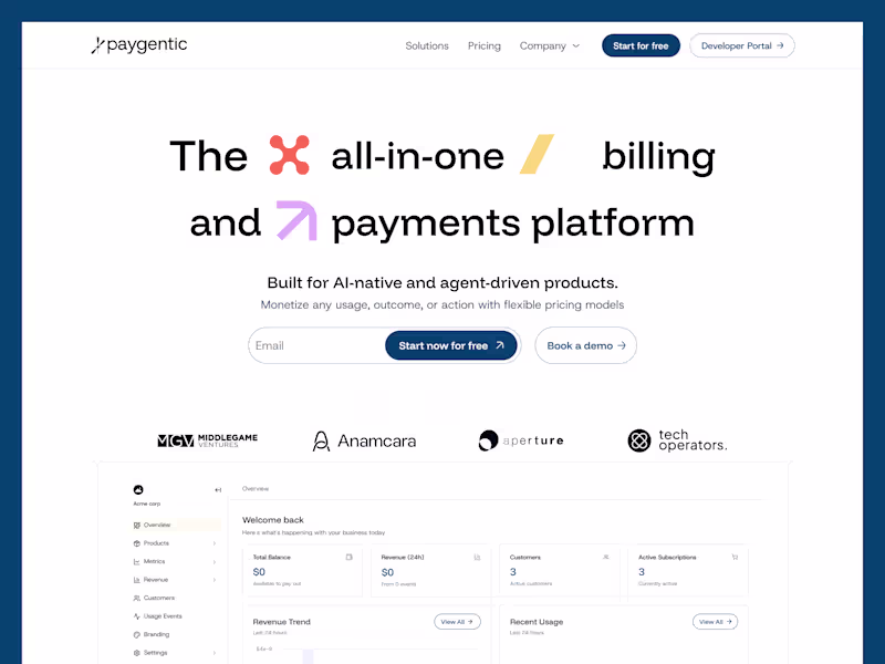 Cover image for Paygentic | Payments & Billing Infrastructure for AI Agents