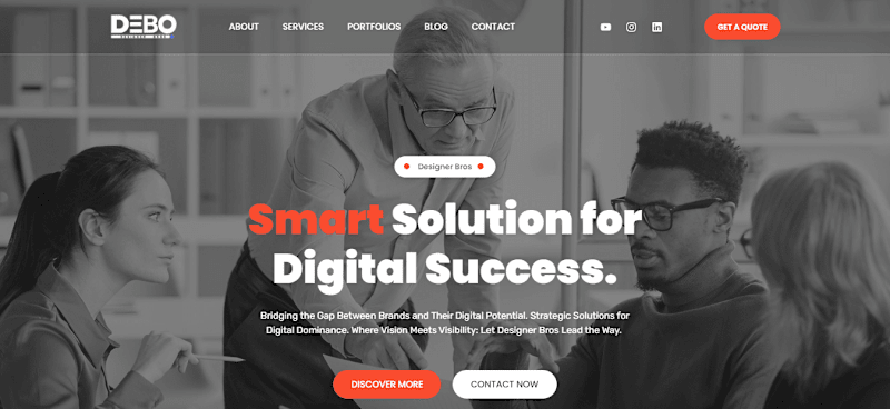 Cover image for Designer Bros - Business Website For Our Brand