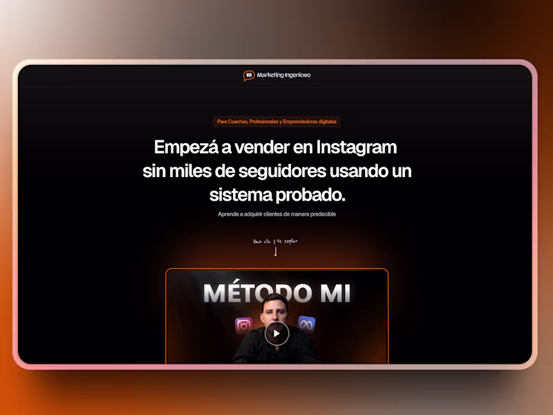 Cover image for One Page - Method MI VSL