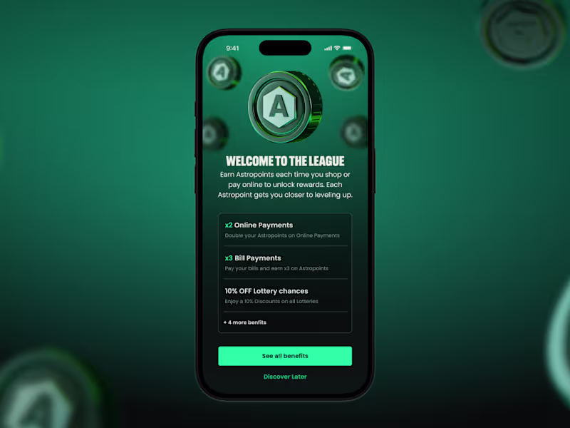 Cover image for AstroPay Rewards - Product Design & UX