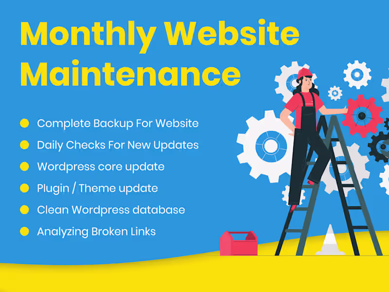 Cover image for Monthly Website Maintenance Package