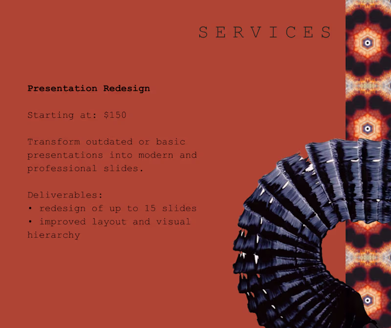 Cover image for Presentation Redesign