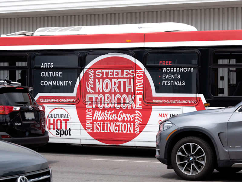 Cover image for Hand-Lettered Design for the Toronto Cultural Hotspot Campaign