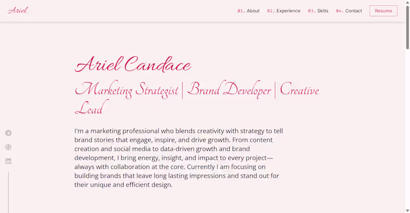 Cover image for Custom CMS-Enabled Portfolio for a Marketing Strategist