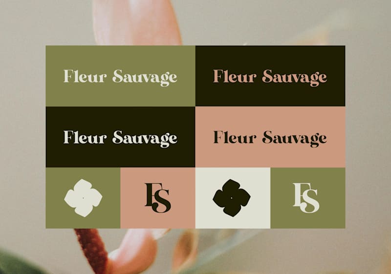 Cover image for Fleur Sauvage, florist brand identity