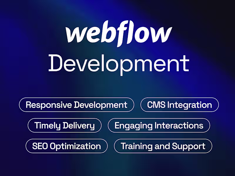 Cover image for Webflow Website Development
