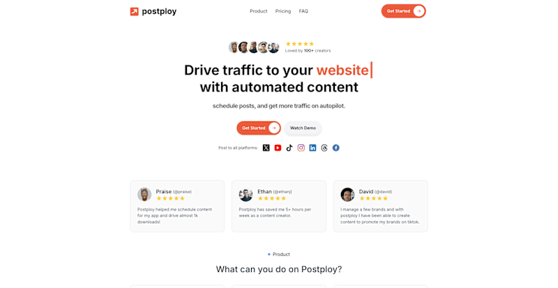 Cover image for Development of Postploy - A Content Automation Platform