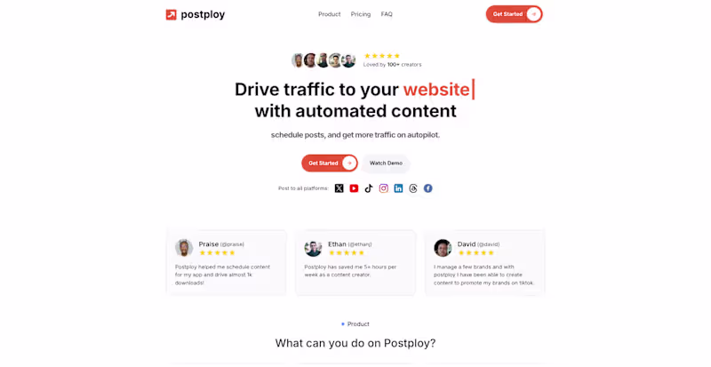 Cover image for Development of Postploy - A Content Automation Platform