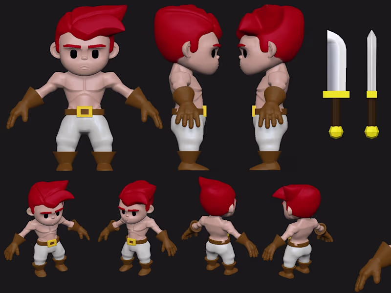 Cover image for Carrot Monster Mobile Game Character