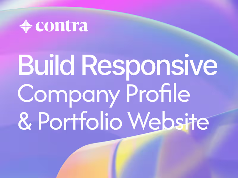 Cover image for I Will Build Responsive React Company Profile/Portfolio Website