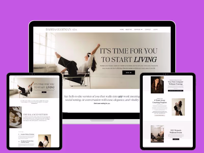 Cover image for Kajabi Website Design For Health Coach