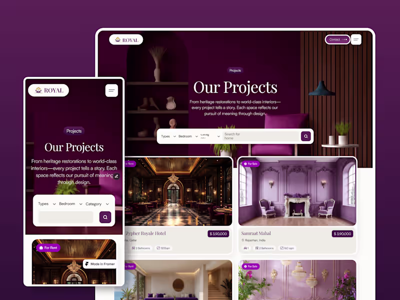 Cover image for Just Started to Create This Framer Template for Property Neche